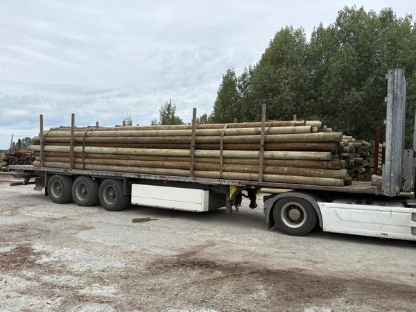 Опоры ЛЭП деревянные пропитанные